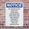 Signmission No Trespassing Keep Out Tidelands OSHA Notice Sign, Plastic, 7in W x 10in L, 2PK OS-2PACK-NS-P-710-V-14927 - alternate 5